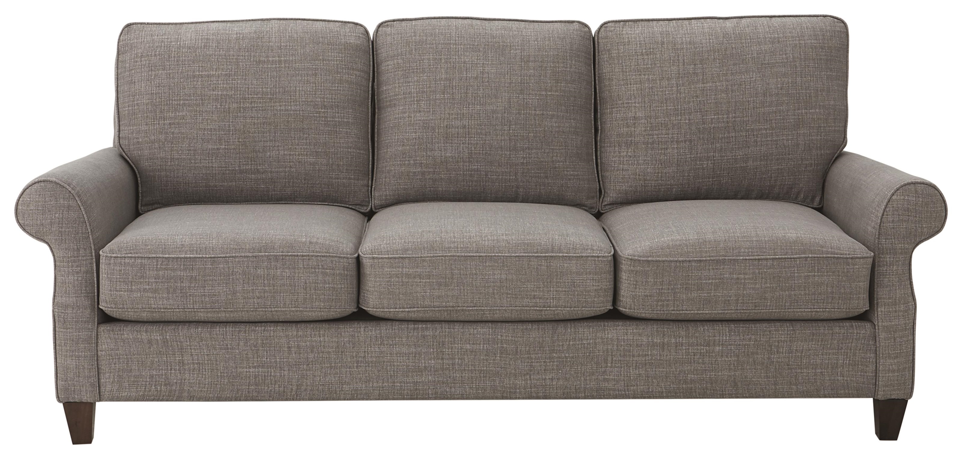 Bassett Davenport 271272FC Transitional Sofa with Reaxion Memory Foam